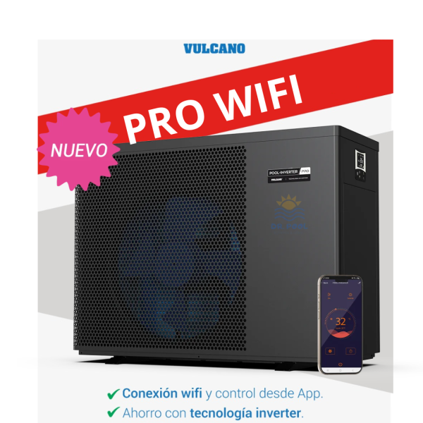 Bomba de Calor Piscina - Vulcano Pool Inverter PRO 30m3 WIFI / 8,8Kw